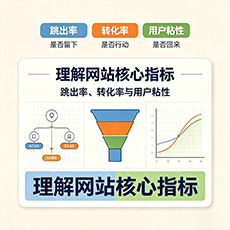 吴堡建站-理解网站核心指标：跳出率、转化率与用户粘性