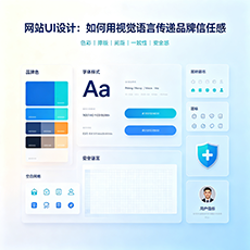吴堡建站-网站UI设计：如何用视觉语言传递品牌信任感